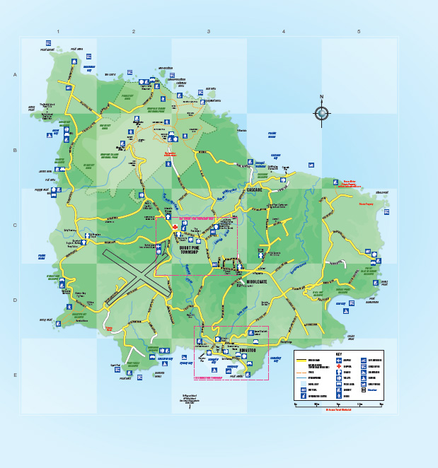 Detailed Map Of Norfolk Norfolk Island Map